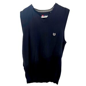 Medium Navy Chaps Sweater Vest Academia